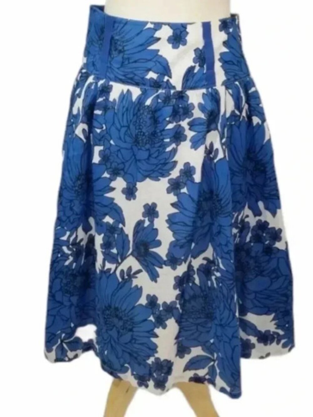 {LondonJean} Chino Floral Print Skirt